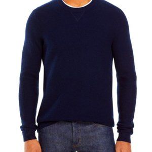 Michael Kors Men Textured Wool Blend Knit Sweater Blue NWT